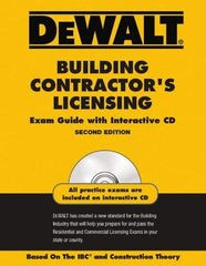 DeWALT - Building Contractors Licensing Exam Guide with CD-ROM Publication with CD-ROM, 2nd Edition - by American Contracotrs Exam Services, Pal Publications, 2008 - All Tool & Supply