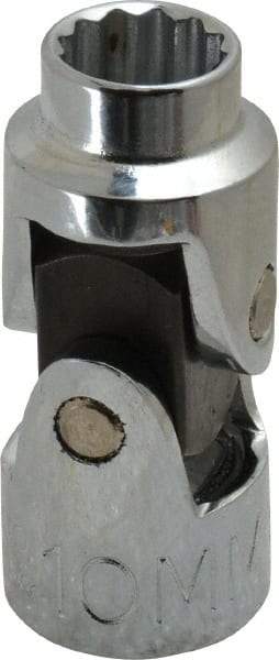 Proto - 3/8" Drive, Standard Hand Socket - 12 Points, 1-3/4" OAL, Alloy Steel, Chrome Finish - All Tool & Supply