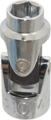 Proto - 3/8" Drive, Standard Hand Socket - 6 Points, 1-3/4" OAL, Alloy Steel, Chrome Finish - All Tool & Supply