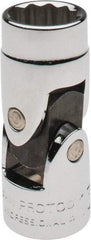 Proto - 3/8" Drive, Standard Hand Socket - 12 Points, 1-27/32" OAL, Alloy Steel, Chrome Finish - All Tool & Supply