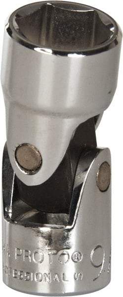 Proto - 9/16", 3/8" Drive, Standard Hand Socket - 6 Points, 1-27/32" OAL, Alloy Steel, Chrome Finish - All Tool & Supply