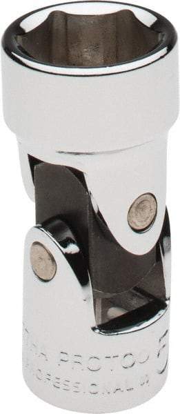 Proto - 5/8", 3/8" Drive, Standard Hand Socket - 6 Points, 1-27/32" OAL, Alloy Steel, Chrome Finish - All Tool & Supply