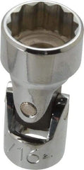 Proto - 11/16", 3/8" Drive, Standard Hand Socket - 12 Points, 2" OAL, Alloy Steel, Chrome Finish - All Tool & Supply