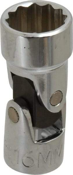 Proto - 3/8" Drive, Standard Hand Socket - 12 Points, 2" OAL, Alloy Steel, Chrome Finish - All Tool & Supply