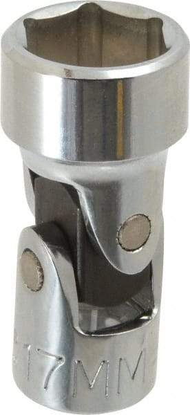 Proto - 3/8" Drive, Standard Hand Socket - 6 Points, 2" OAL, Alloy Steel, Chrome Finish - All Tool & Supply