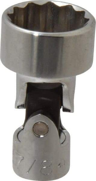 Proto - 7/8", 3/8" Drive, Standard Hand Socket - 12 Points, 2-3/32" OAL, Alloy Steel, Chrome Finish - All Tool & Supply