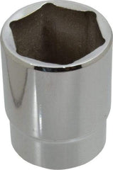 Proto - 1/2" Drive, Standard Hand Socket - 6 Points, 1-3/4" OAL, Alloy Steel, Chrome Finish - All Tool & Supply