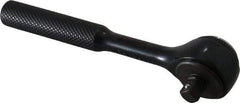 Proto - 1/4" Drive Round Head Standard Ratchet - Black Oxide Finish, 4-1/2" OAL, 72 Gear Teeth, Standard Head - All Tool & Supply