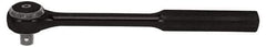 Proto - 1/2" Drive Round Head Standard Ratchet - Black Oxide Finish, 9-3/8" OAL, 72 Gear Teeth, Standard Head - All Tool & Supply