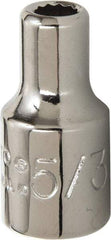 Proto - 5/32", 1/4" Drive, Standard Hand Socket - 12 Points, 7/8" OAL, Alloy Steel, Chrome Finish - All Tool & Supply