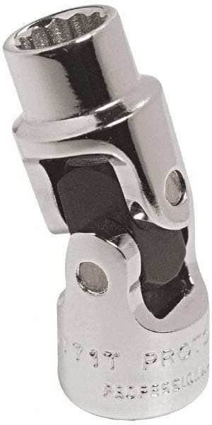 Proto - 9/16", 1/4" Drive, Standard Hand Socket - 12 Points, 1-31/64" OAL, Alloy Steel, Chrome Finish - All Tool & Supply