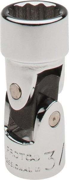 Proto - 3/8", 1/4" Drive, Standard Hand Socket - 12 Points, 1-25/64" OAL, Alloy Steel, Chrome Finish - All Tool & Supply