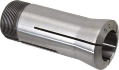 Lyndex - 29/32 Inch 5C Round Collet - 3.27 Inch Overall Length, 1.041-24 Internal Thread Size, Steel, 0.0011 Inch TIR - Exact Industrial Supply