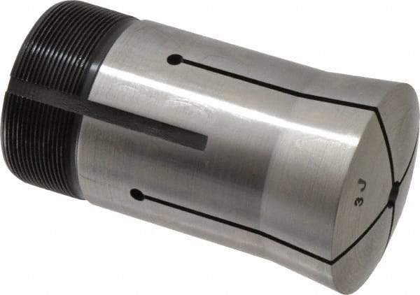 Lyndex - 9/32 Inch Round 3J Collet - 3-3/4 Inch Overall Length, 1.988-20 Inch External Thread - Exact Industrial Supply