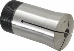 Lyndex - 17/32 Inch Round 3J Collet - 3-3/4 Inch Overall Length, 1.988-20 Inch External Thread - Exact Industrial Supply