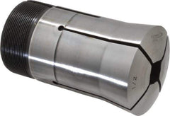 Lyndex - 1/2 Inch Square 3J Collet - 3-3/4 Inch Overall Length, 1.988-20 Inch External Thread - Exact Industrial Supply