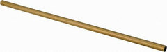 Made in USA - 11/32 Inch Outside Diameter x 12 Inch Long, Yellow Brass Round Tube - 0.316 Inch Inside Diameter, 0.014 Inch Wall Thickness, Alloy 260 - All Tool & Supply