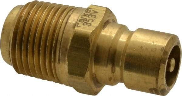 Coilhose Pneumatics - 3/8-18" NPT, 3/8" Body Diam, Coolant & Fluid Line Male Connectors - Brass - All Tool & Supply