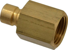 Coilhose Pneumatics - 1/2-14" NPT, 3/8" Body Diam, Coolant & Fluid Line Female Connectors - Brass - All Tool & Supply