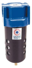 Coilhose Pneumatics - 3/8" Port Coalescing Filter - Polycarbonate Bowl, 0.3 Micron Rating, 7-1/2" High - All Tool & Supply