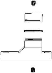 Coilhose Pneumatics - Filter Wall Mount Connecting Clamp Kit - Includes 1 Wall Mount, 1 Connecting Clamp, 2-Set Screws, 1 O-Ring & 1 Allen Wrench, For Use with Coilhose 27 Series & Filter/Regulator Combination Units - All Tool & Supply