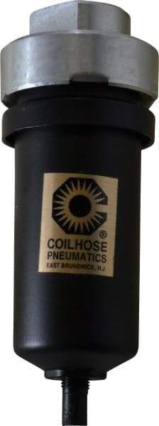 Coilhose Pneumatics - Filter Mechanical Drain with Metal Bowl - 5-3/4" High x 2-1/8" Wide, For Use with Compressor Tanks, Filters, Drop Legs, Coolers & Dryers - All Tool & Supply