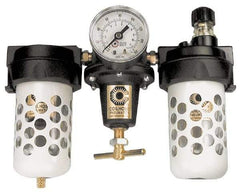 Coilhose Pneumatics - 3/4" NPT Port Heavy Duty 3 Piece Filter-Regulator-Lubricator FRL Unit - Polycarbonate Bowl, 125 Max psi, 9.875" High - All Tool & Supply