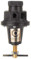 Coilhose Pneumatics - 1 NPT Port, 160 CFM, Cast Aluminum Heavy-Duty T-Handle Regulator - 0 to 125 psi Range, 250 Max psi Supply Pressure, 1/4" Gauge Port Thread, 5" Wide x 8-1/2" High - All Tool & Supply