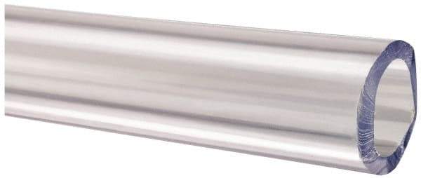 Made in USA - 5/8" ID x 7/8" OD, 1/8" Wall Thickness, Cut to Length (100' Standard Length) PVC Tube - Clear, 40 Max psi, 68 Shore A Hardness - All Tool & Supply