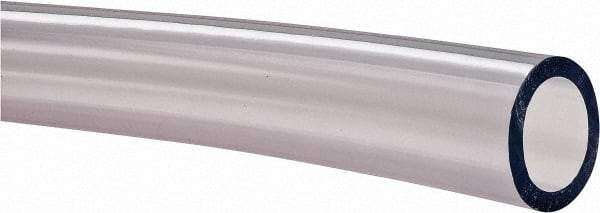 Made in USA - 3/4" ID x 1" OD, 1/8" Wall Thickness, Cut to Length (100' Standard Length) PVC Tube - Clear, 35 Max psi, 68 Shore A Hardness - All Tool & Supply