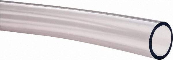 Made in USA - 1" ID x 1-1/4" OD, 1/8" Wall Thickness, Cut to Length (50' Standard Length) PVC Tube - Clear, 28 Max psi, 68 Shore A Hardness - All Tool & Supply