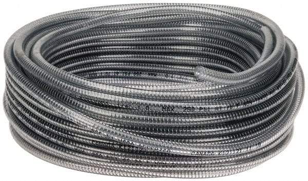 Kuriyama of America - 1/4" ID x 1/2" OD, 100' Long, PVC Tube - Clear, 250 Max psi - All Tool & Supply