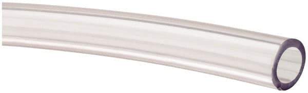 Made in USA - 3/8" ID x 9/16" OD, 3/32" Wall Thickness, Cut to Length (100' Standard Length) PVC Tube - Clear, 50 Max psi, 68 Shore A Hardness - All Tool & Supply