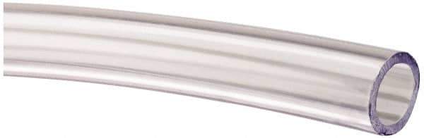 Made in USA - 1/2" ID x 11/16" OD, 3/32" Wall Thickness, Cut to Length (100' Standard Length) PVC Tube - Clear, 40 Max psi, 68 Shore A Hardness - All Tool & Supply