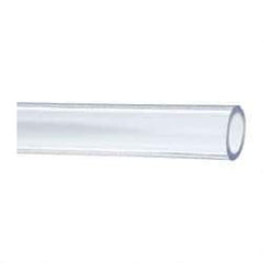 Made in USA - 1" ID x 1-3/8" OD, 3/16" Wall Thickness, Cut to Length (50' Standard Length) PVC Tube - Clear, 45 Max psi, 68 Shore A Hardness - All Tool & Supply