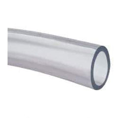 Made in USA - 1-1/4" ID x 1-5/8" OD, 3/16" Wall Thickness, Cut to Length (50' Standard Length) PVC Tube - Clear, 31 Max psi, 68 Shore A Hardness - All Tool & Supply