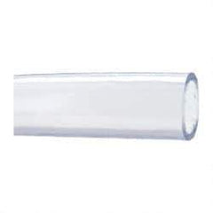 Made in USA - 1-1/2" ID x 1-7/8" OD, 3/16" Wall Thickness, Cut to Length (50' Standard Length) PVC Tube - Clear, 26 Max psi, 68 Shore A Hardness - All Tool & Supply