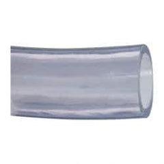 Made in USA - 2" ID x 2-1/2" OD, 1/4" Wall Thickness, Cut to Length (50' Standard Length) PVC Tube - Clear, 35 Max psi, 68 Shore A Hardness - All Tool & Supply