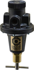 Coilhose Pneumatics - 1/4 NPT Port, 40 CFM, Cast Aluminum Tamper Proof Heavy-Duty T-Handle Regulator - 0 to 125 psi Range, 250 Max psi Supply Pressure, 1/4" Gauge Port Thread, 3" Wide x 5-1/2" High - All Tool & Supply