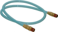 Coilhose Pneumatics - 1/4" ID 3' Long Lead-In Whip Hose - MNPT Swivel x MNPT Swivel Ends, 140 Working psi, -20 to 165°F, 1/4" Fitting, - All Tool & Supply