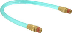 Coilhose Pneumatics - 3/8" ID 1-1/2' Long Lead-In Whip Hose - MNPT Swivel x MNPT Swivel Ends, 140 Working psi, -20 to 165°F, 3/8" Fitting, - All Tool & Supply