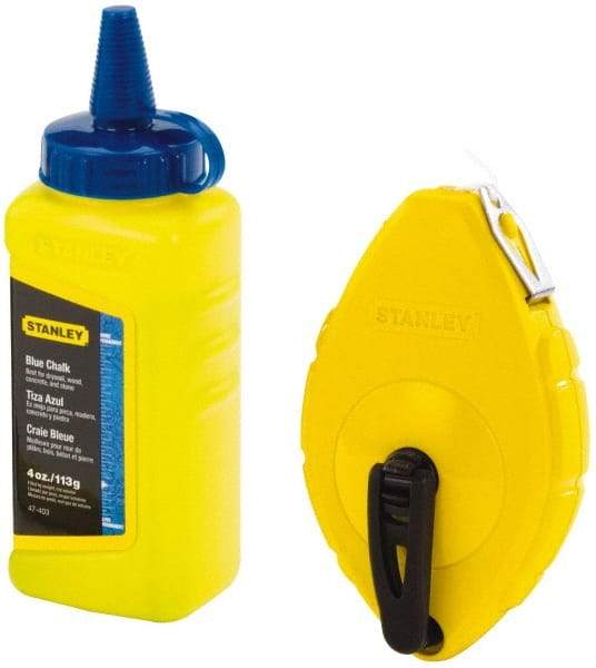 Stanley - 100' Long Reel & Chalk Set - Blue - All Tool & Supply