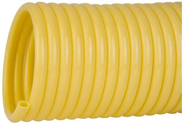 Coilhose Pneumatics - 1/4" ID, 100' Long, Yellow Nylon Coiled & Self Storing Hose - 185 Max psi, No Fittings - All Tool & Supply