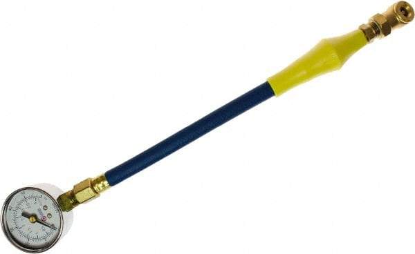 Coilhose Pneumatics - 0 to 160 psi Dial Ball Tire Pressure Gauge - 7' Hose Length - All Tool & Supply