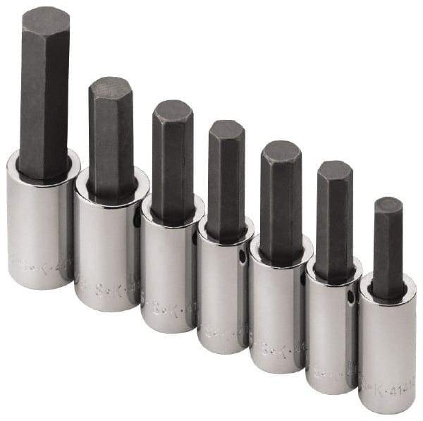 SK - 1/2" Drive Hex Bit Socket Extension Set - 7 Pieces - All Tool & Supply