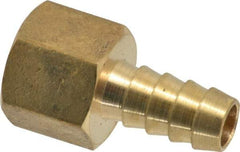 Cerro - 3/8 NPTF Thread Hose Barb x Female NPT Connector - 3/8" ID Hose, Brass - All Tool & Supply