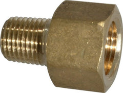 CerroBrass - 1/4 Male Thread x 3/8 Female Thread, Brass Industrial Pipe Adapter - All Tool & Supply