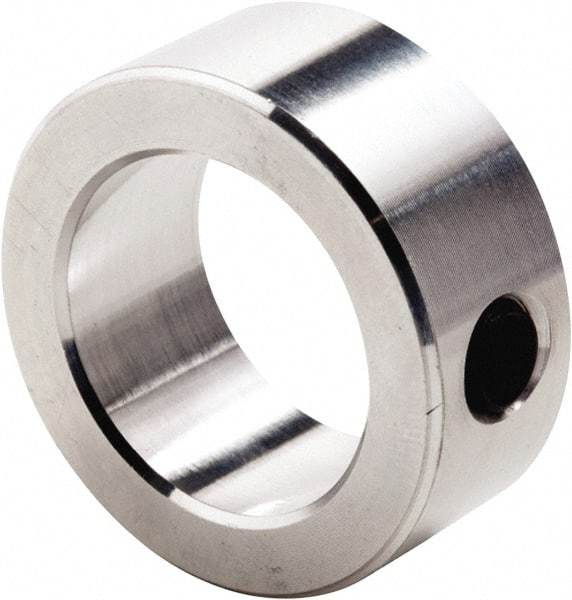 Climax Metal Products - 3" Bore, Aluminum, Set Screw Shaft Collar - 4" Outside Diam, 1-1/8" Wide - All Tool & Supply