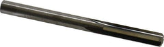 Hertel - 1/4" Solid Carbide 4 Flute Chucking Reamer - Straight Flute, 0.244" Straight Shank, 1" Flute Length, 3" OAL - All Tool & Supply