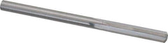 Hertel - #9 Solid Carbide 4 Flute Chucking Reamer - Straight Flute, Straight Shank, 1" Flute Length, 3" OAL - All Tool & Supply